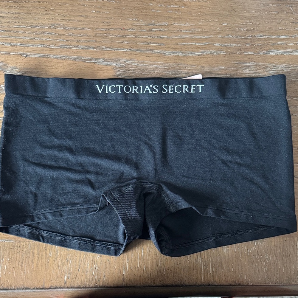 Victoria's Secret Black Boy Shorts Panties